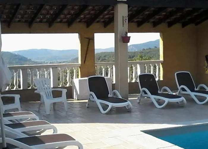 Gîtes de l'Esquirou Lagorce  avec Piscine