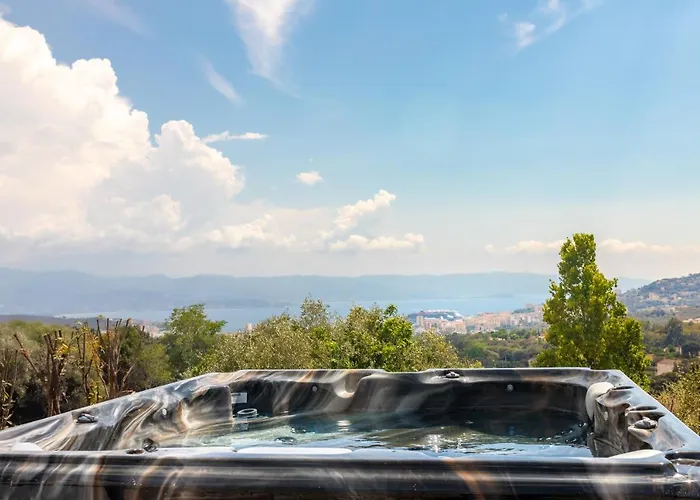 CASA LC chambre1 vue Mer Jacuzzi Ajaccio 