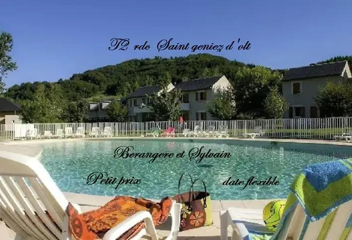 Saint geniez d'olt Jolie t2 aménagée et équipée village goelia 2 piscines chauffées avec Piscine