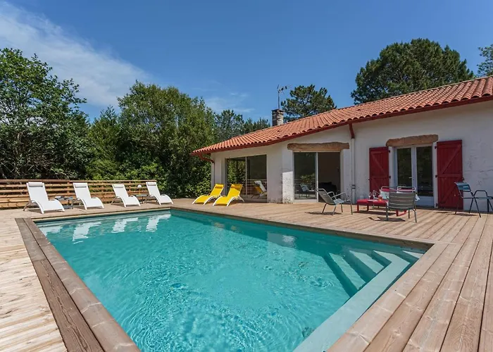 Landagaina Villa With Heated Pool And Garden Guethary Close To Biarritz avec Piscine